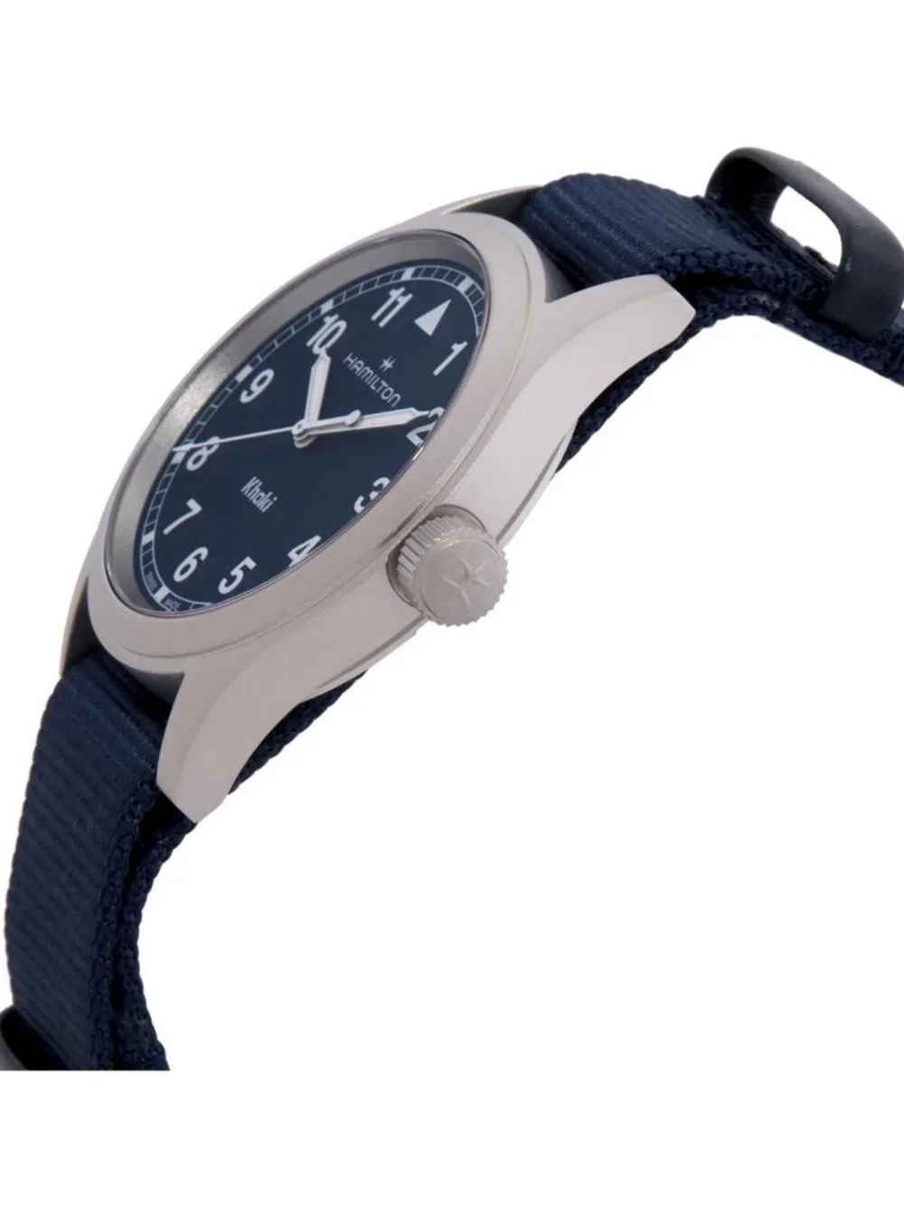 NWT Hamilton Khaki Field Quartz Blue Dial Watch